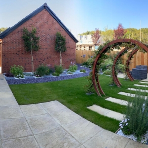 Patio house end.